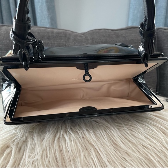 BOTTEGA VENETA Patent Leather Black Frame Bag - Picture 8 of 13